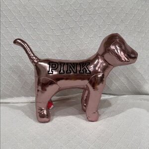 PINK Victoria's Secret Metallic Dog rose gold
